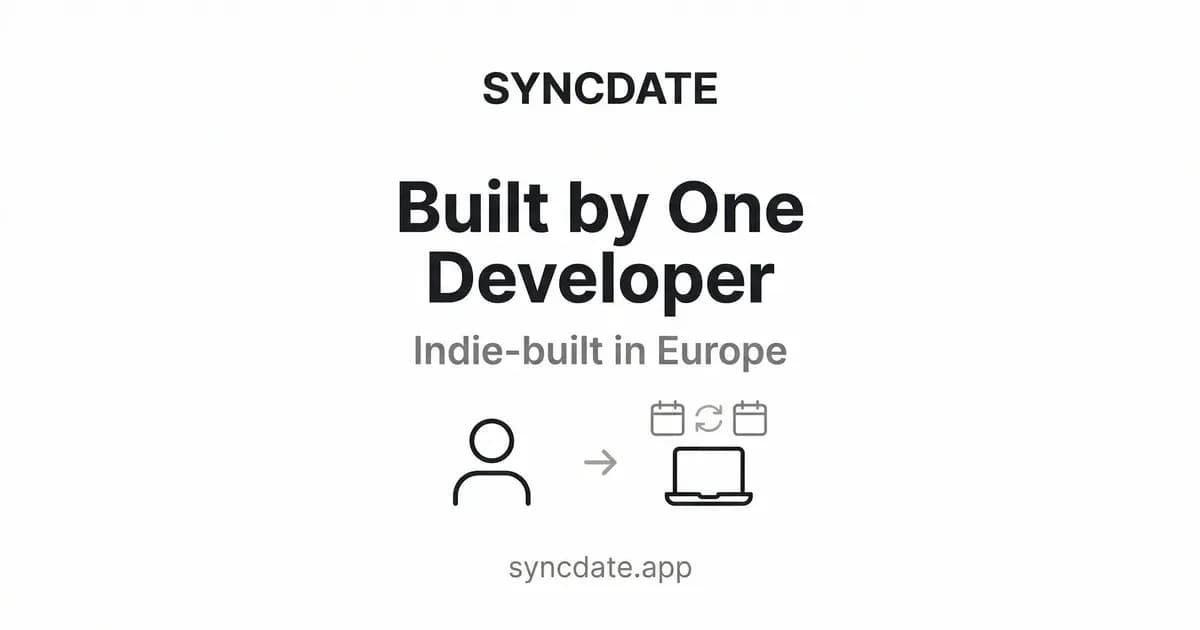 About SYNCDATE — the team building free calendar sync for Google and Outlook